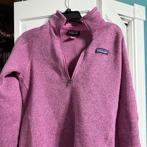 Patagonia pink 1/4 zip